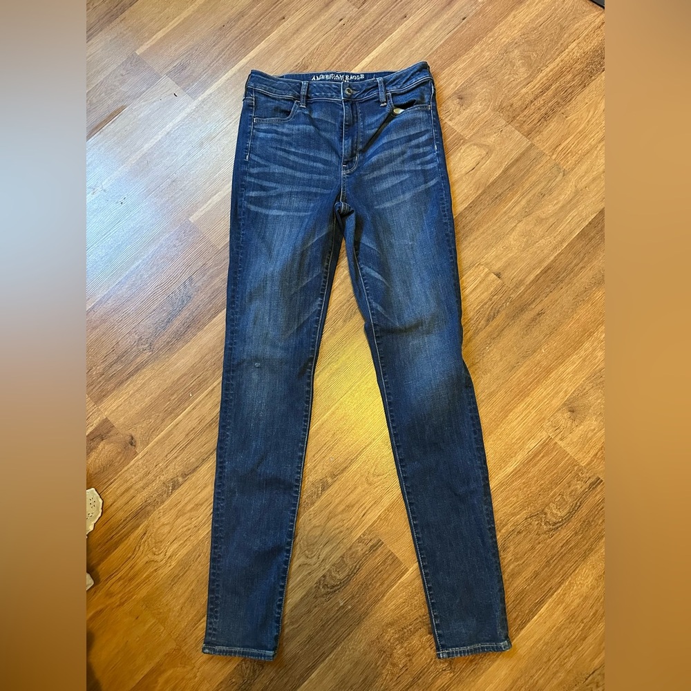 American Eagle “super stretch” super hi-rise jeggings size 10